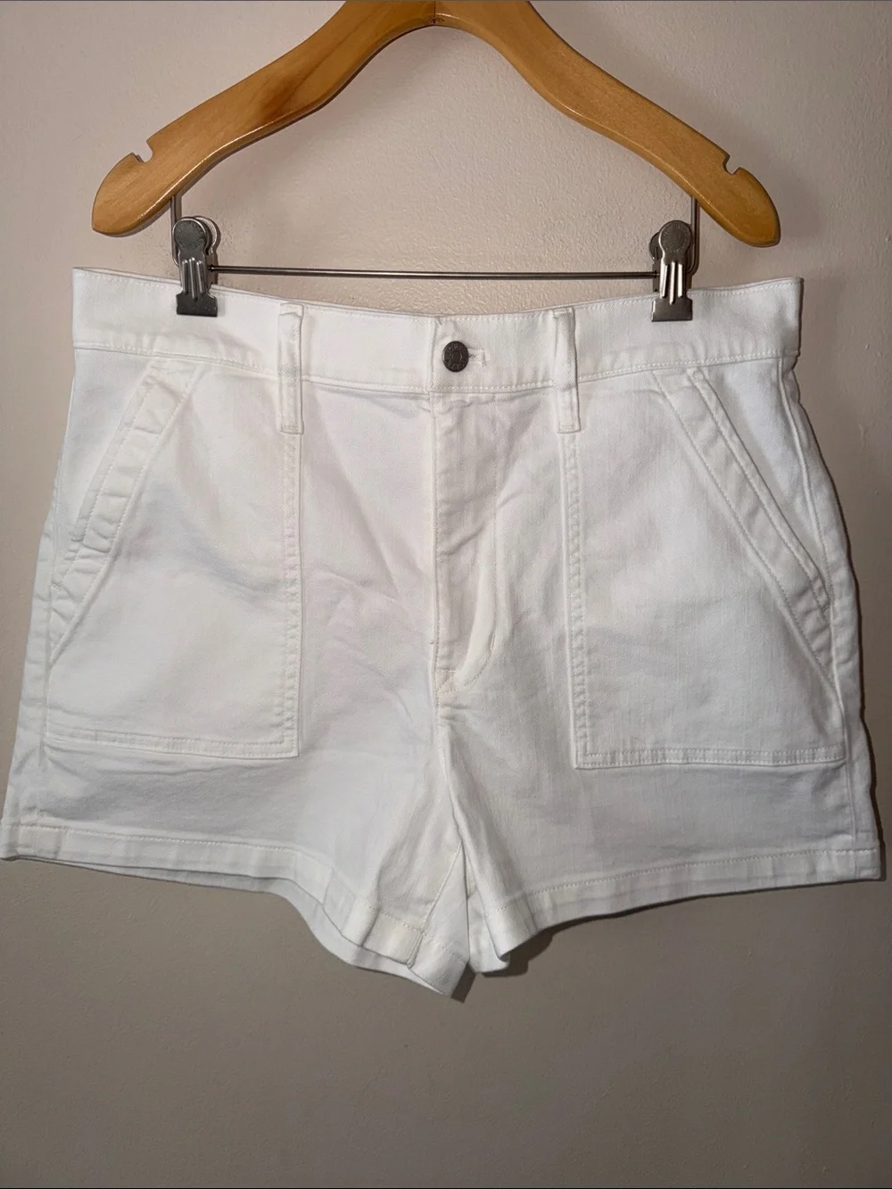 J. Crew White utility denim short Size 30